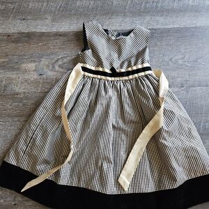 Black and Gold Checkered Dress